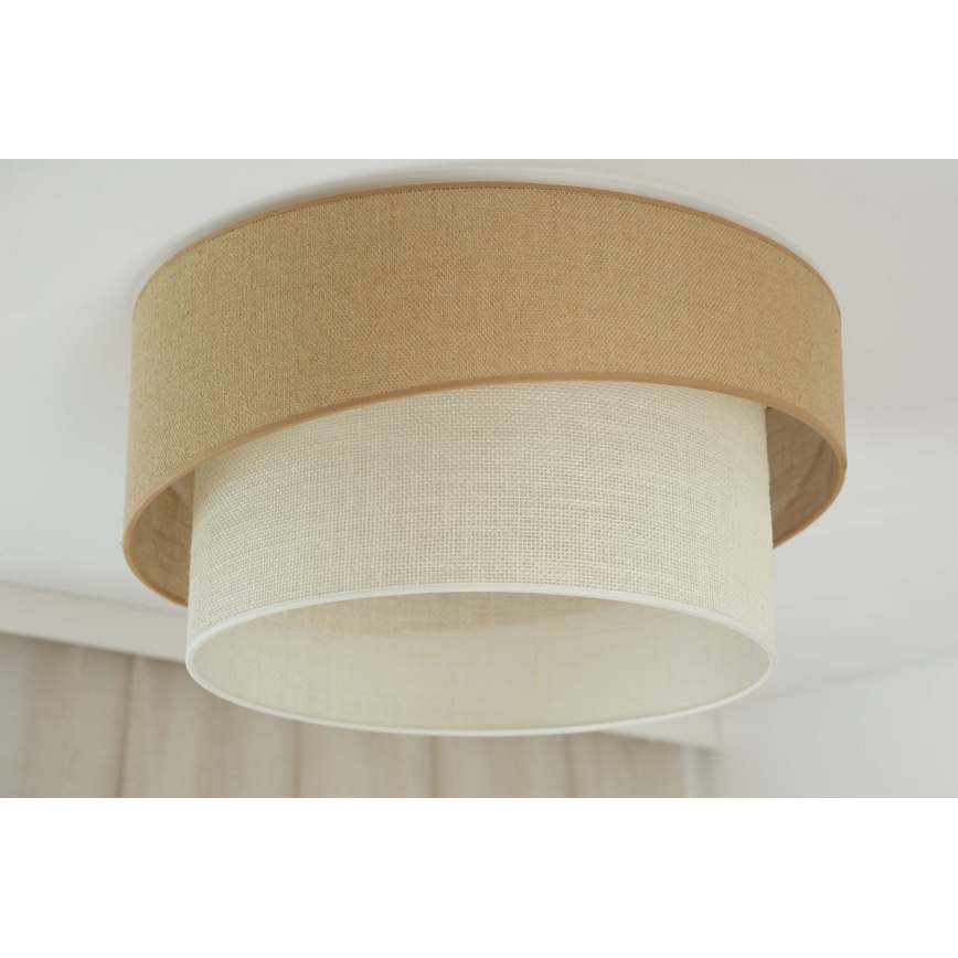 Brilagi - Taklampa SHINE 1xE27/15W/230V Ø 50 cm beige/kräm