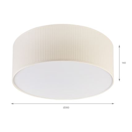 BRILAGI - Taklampa SIRIJA MODERN 2xE27/60W/230V Ø 35 cm, krämfärgad