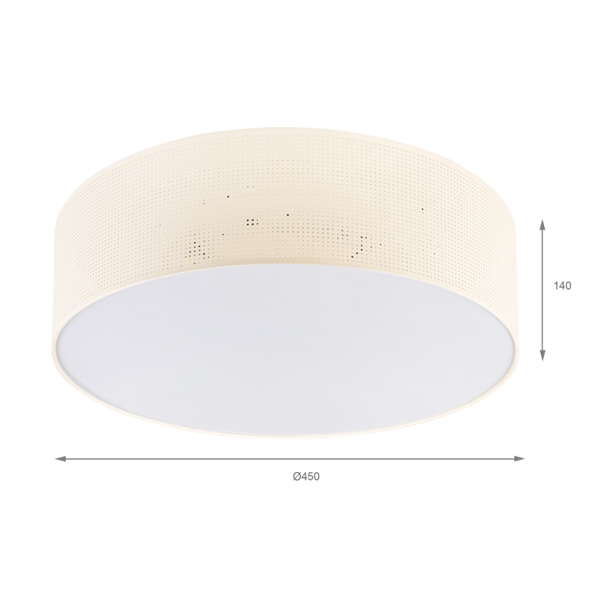 BRILAGI - Taklampa SIRIJA MODERN 4xE27/60W/230V Ø 45 cm krämfärgad