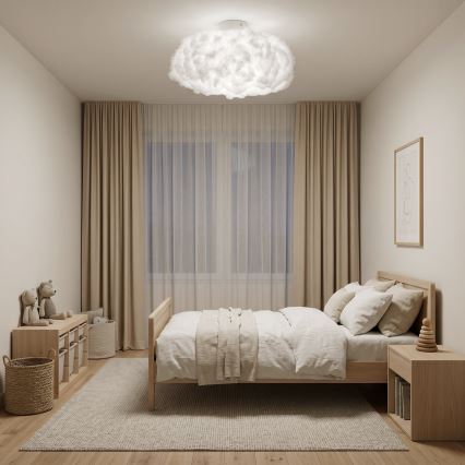 Brilagi - Taklampa SOLEAIR 1xE27/40W/230V Ø 45 cm vit