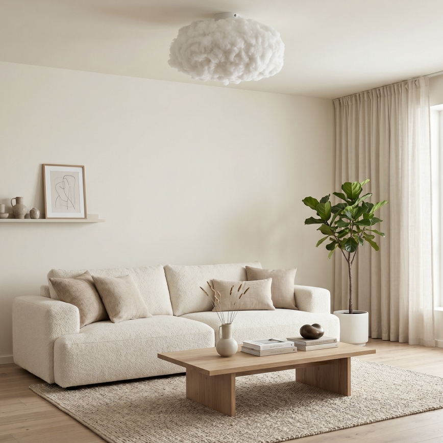 Brilagi - Taklampa SOLEAIR 1xE27/40W/230V Ø 45 cm vit