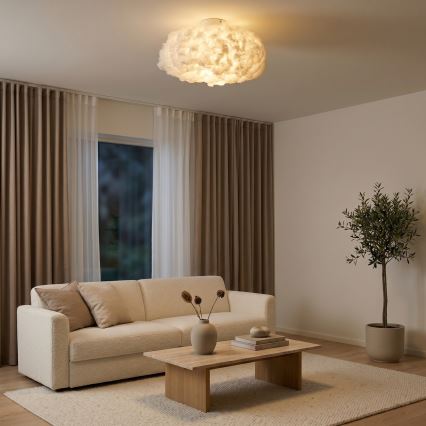 Brilagi - Taklampa SOLEAIR 1xE27/40W/230V Ø 45 cm vit