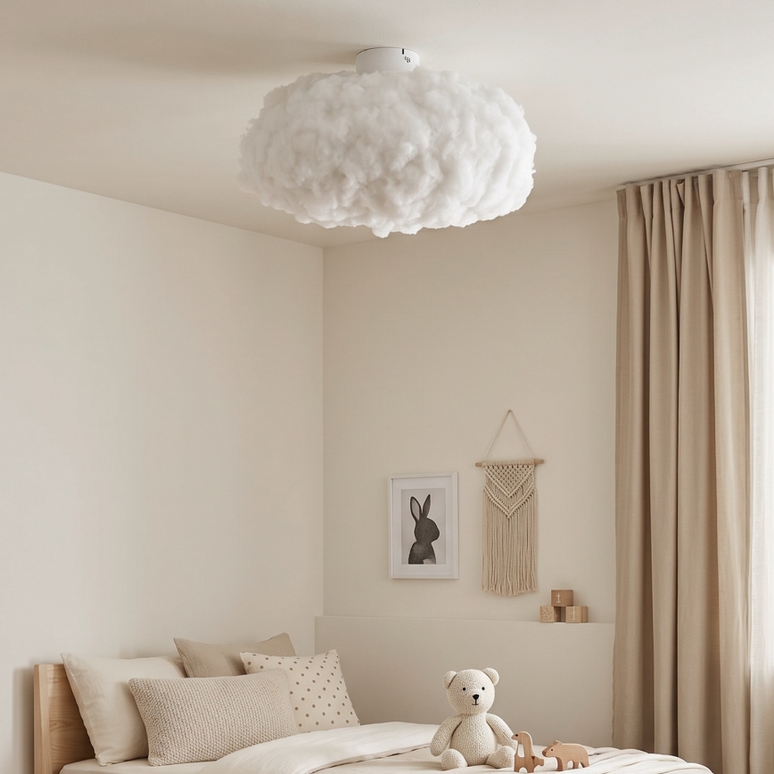 Brilagi - Taklampa SOLEAIR 1xE27/40W/230V Ø 45 cm vit