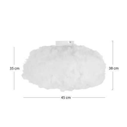 Brilagi - Taklampa SOLEAIR 1xE27/40W/230V Ø 45 cm vit