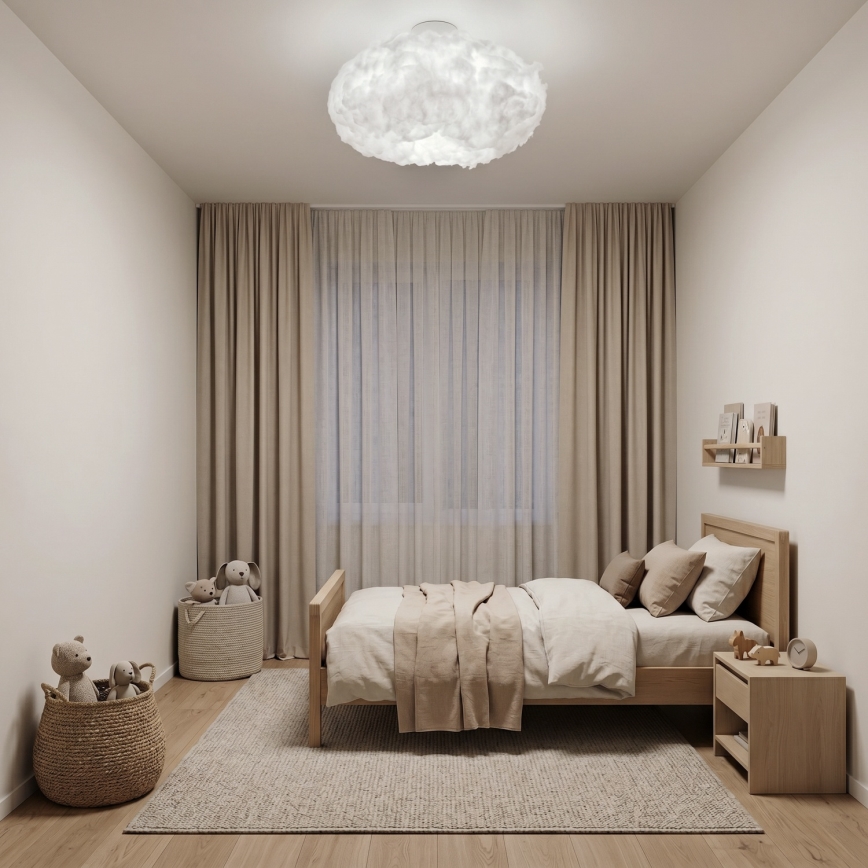 Brilagi - Taklampa SOLEAIR 2xE27/40W/230V Ø 60 cm vit