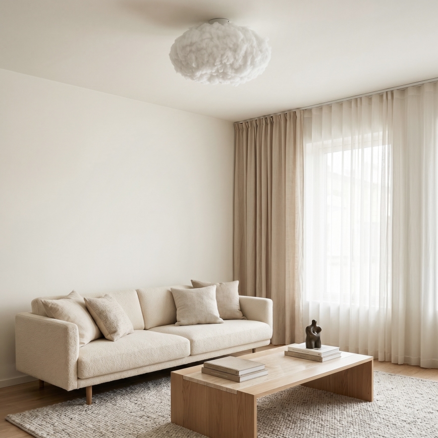 Brilagi - Taklampa SOLEAIR 2xE27/40W/230V Ø 60 cm vit