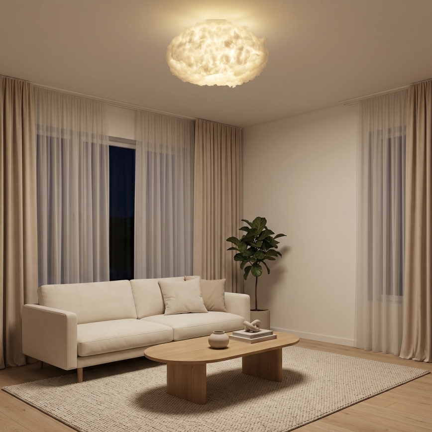 Brilagi - Taklampa SOLEAIR 2xE27/40W/230V Ø 60 cm vit