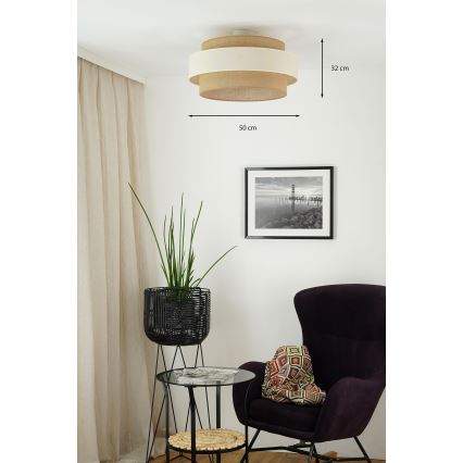 Brilagi - Taklampa SPACE LIGHT 1xE27/15W/230V Ø 50 cm beige/kräm