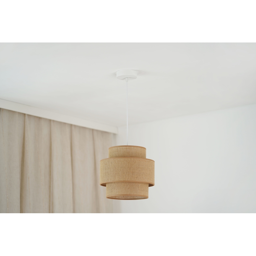 Brilagi - Taklampa SPACE YUTE 1xE27/15W/230V Ø 25 cm beige/vit