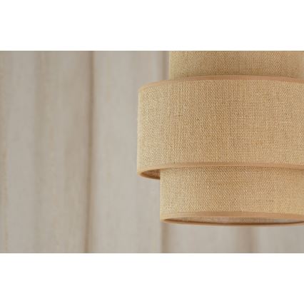 Brilagi - Taklampa SPACE YUTE 1xE27/15W/230V Ø 25 cm beige/vit