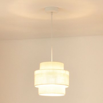 Brilagi - Taklampa SPACE YUTE 1xE27/15W/230V Ø 25 cm krämvit/vit