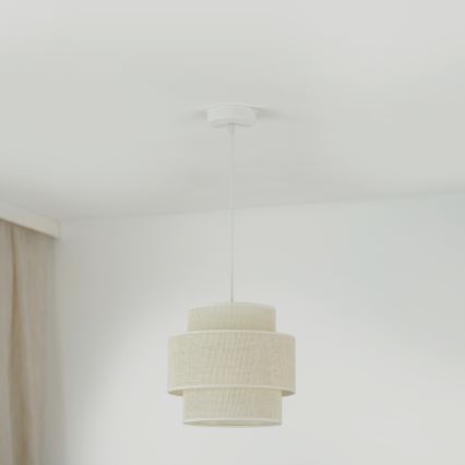 Brilagi - Taklampa SPACE YUTE 1xE27/15W/230V Ø 25 cm krämvit/vit