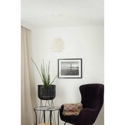 Brilagi - Taklampa SPACE YUTE 1xE27/15W/230V Ø 25 cm krämvit/vit