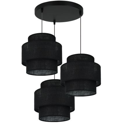 Brilagi - Taklampa SPACE YUTE 3xE27/15W/230V svart