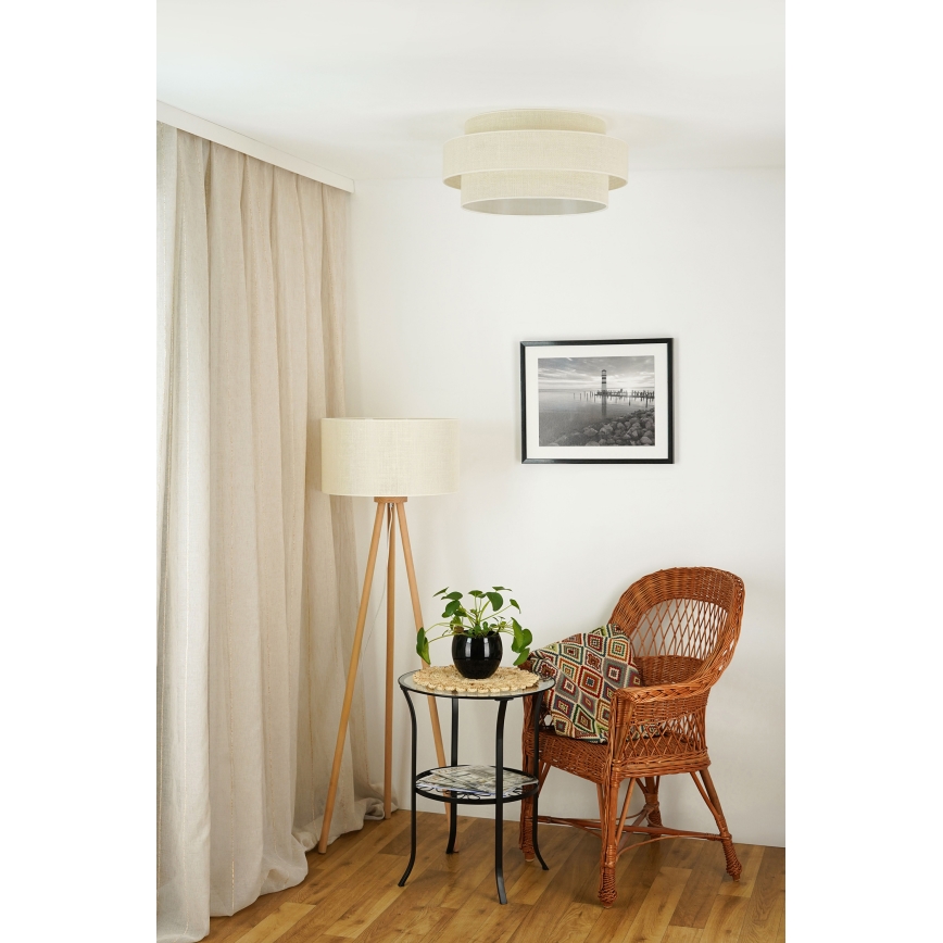 Brilagi - Taklampa SPACE YUTE LED/12W/230V Ø 50 cm 3000K/4000K/6400K krämvit