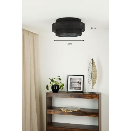 Brilagi - Taklampa SPACE YUTE LED/12W/230V Ø 50 cm 3000K/4000K/6400K svart