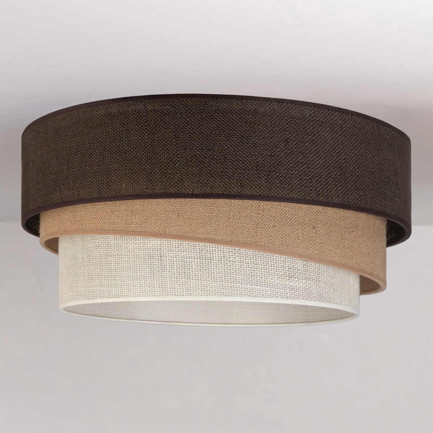 Brilagi - Taklampa TRIO 1xE27/60W/230V Ø 40 cm brun/beige/vit