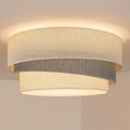 Brilagi - Taklampa TRIO 1xE27/60W/230V Ø 40 cm krämvit/grå