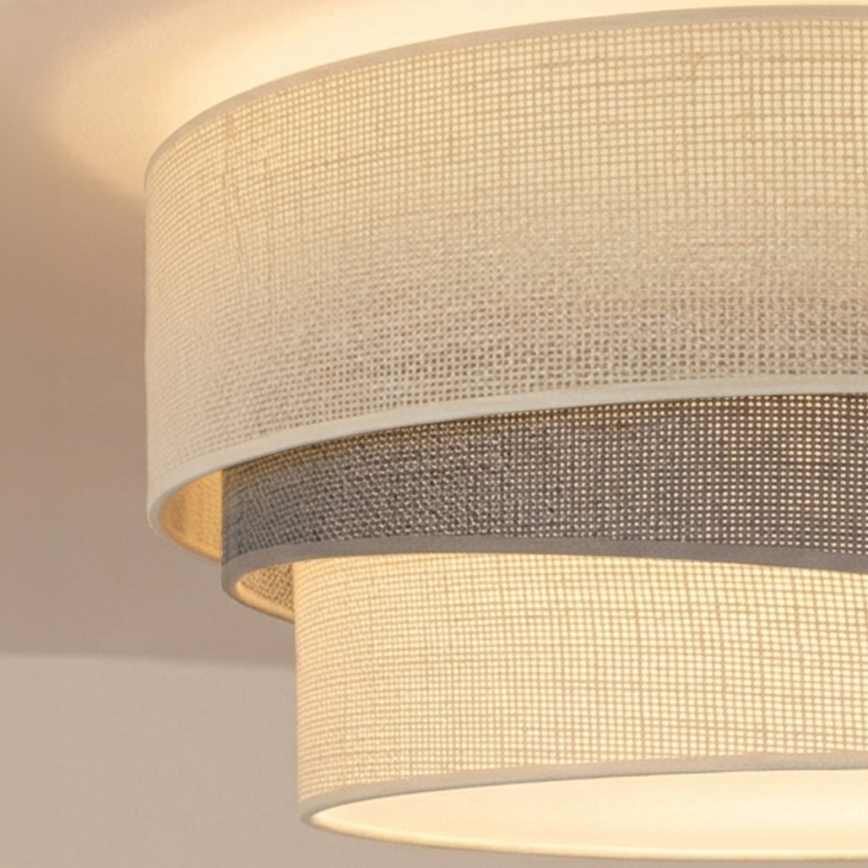 Brilagi - Taklampa TRIO 1xE27/60W/230V Ø 40 cm krämvit/grå