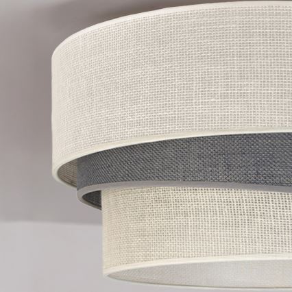 Brilagi - Taklampa TRIO 1xE27/60W/230V Ø 40 cm krämvit/grå