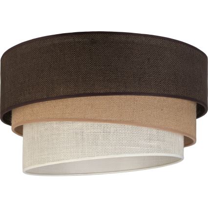 Brilagi - Taklampa TRIO 3xE27/60W/230V Ø 60 cm brun/beige/vit