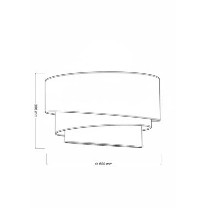 Brilagi - Taklampa TRIO 3xE27/60W/230V Ø 60 cm brun/beige/vit