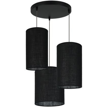 Brilagi - Taklampa TUBES 3xE27/15W/230V svart