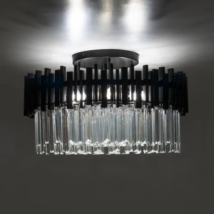 BRILAGI - Taklampa VERVE 6xE14/40W/230V Ø 60 cm svart