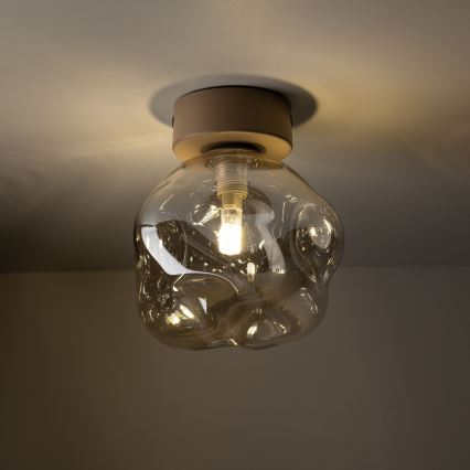 Brilagi - Taklampa VULCANO 1xG9/8W/230V beige/rökfärgad beige