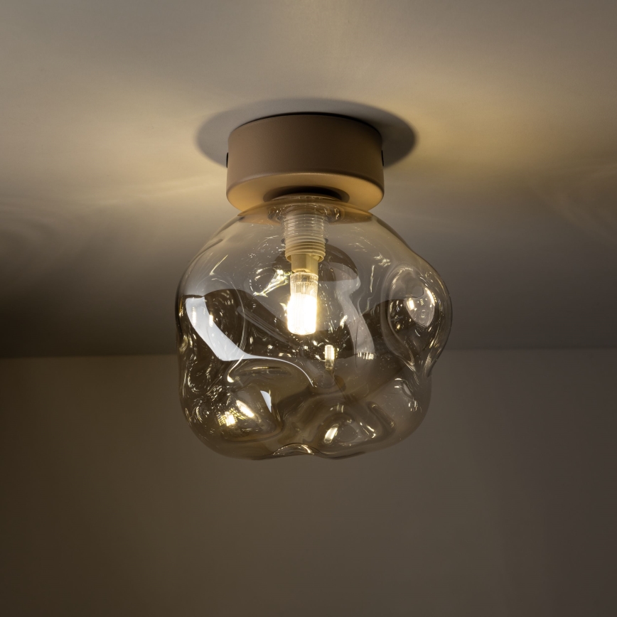 Brilagi - Taklampa VULCANO 1xG9/8W/230V beige/rökfärgad beige