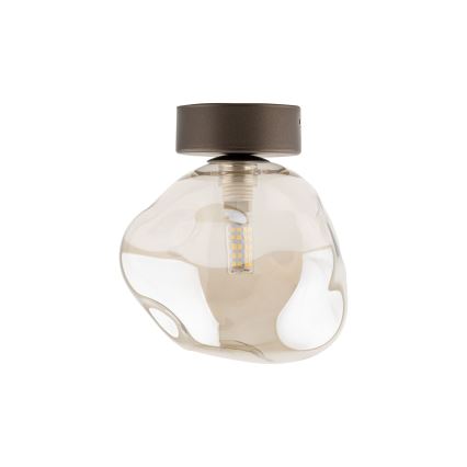 Brilagi - Taklampa VULCANO 1xG9/8W/230V brun/rökig beige