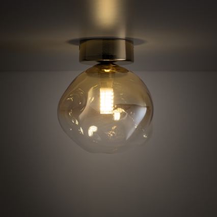 Brilagi - Taklampa VULCANO 1xG9/8W/230V guld/rökbeige