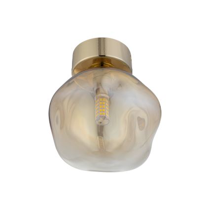 Brilagi - Taklampa VULCANO 1xG9/8W/230V guld/rökbeige