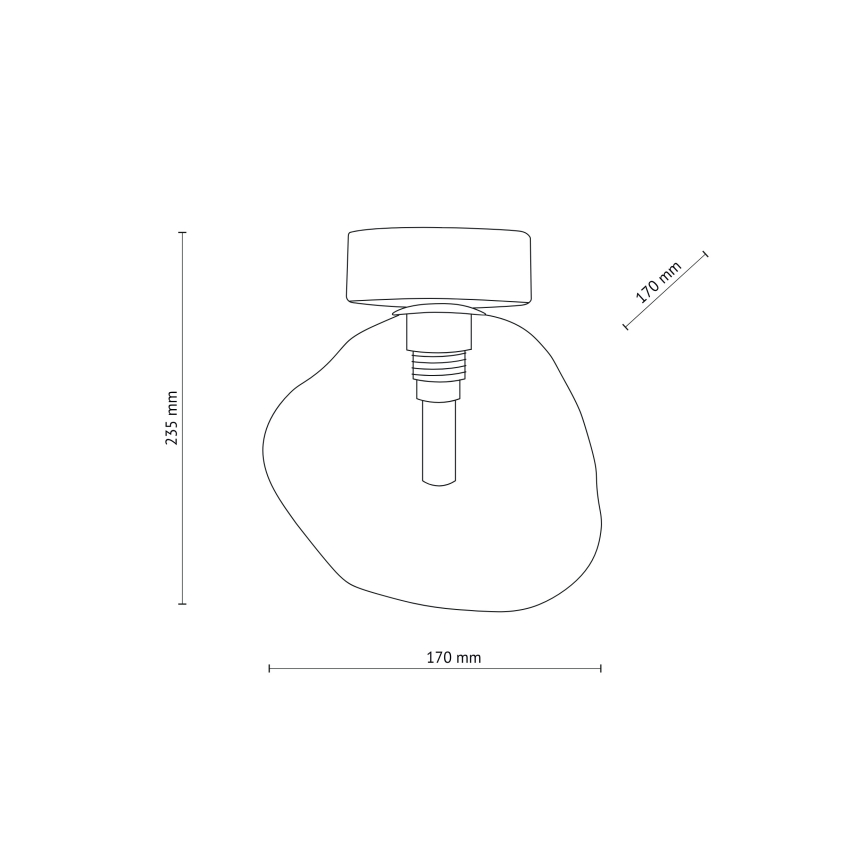 Brilagi - Taklampa VULCANO 1xG9/8W/230V guld/rökbeige