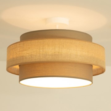 Brilagi - Takmonterad lampa RESNA 1xE27/60W/230V Ø 40 cm brun/beige