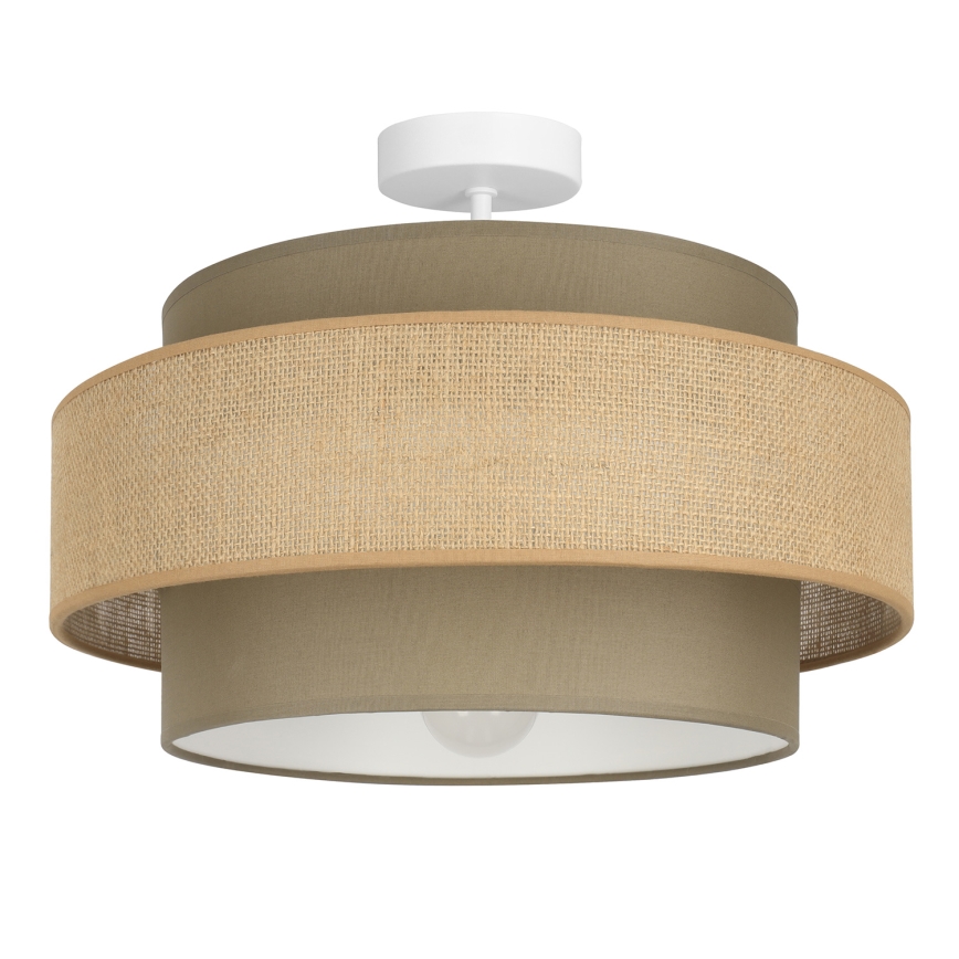 Brilagi - Takmonterad lampa RESNA 1xE27/60W/230V Ø 40 cm brun/beige