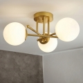 Brilagi - Takmonterad ljuskrona MALIVA 3xE14/15W/230V guld/vit