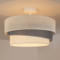 Brilagi - Takmonterad ljuskrona TRIO 1xE27/60W/230V Ø 40 cm krämvit/grå