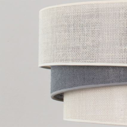 Brilagi - Takmonterad ljuskrona TRIO 1xE27/60W/230V Ø 40 cm krämvit/grå