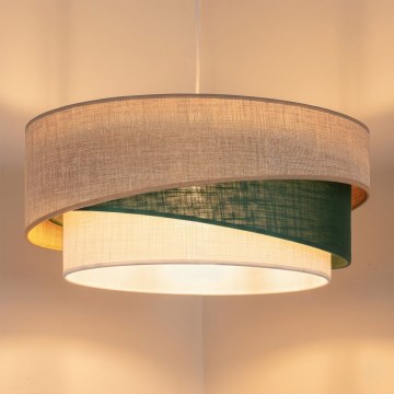 Brilagi - Takpendel ARROW på kabel 1xE27/60W/230V Ø 45 cm beige/grön/vit