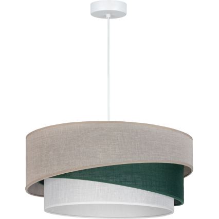 Brilagi - Takpendel ARROW på kabel 1xE27/60W/230V Ø 45 cm beige/grön/vit