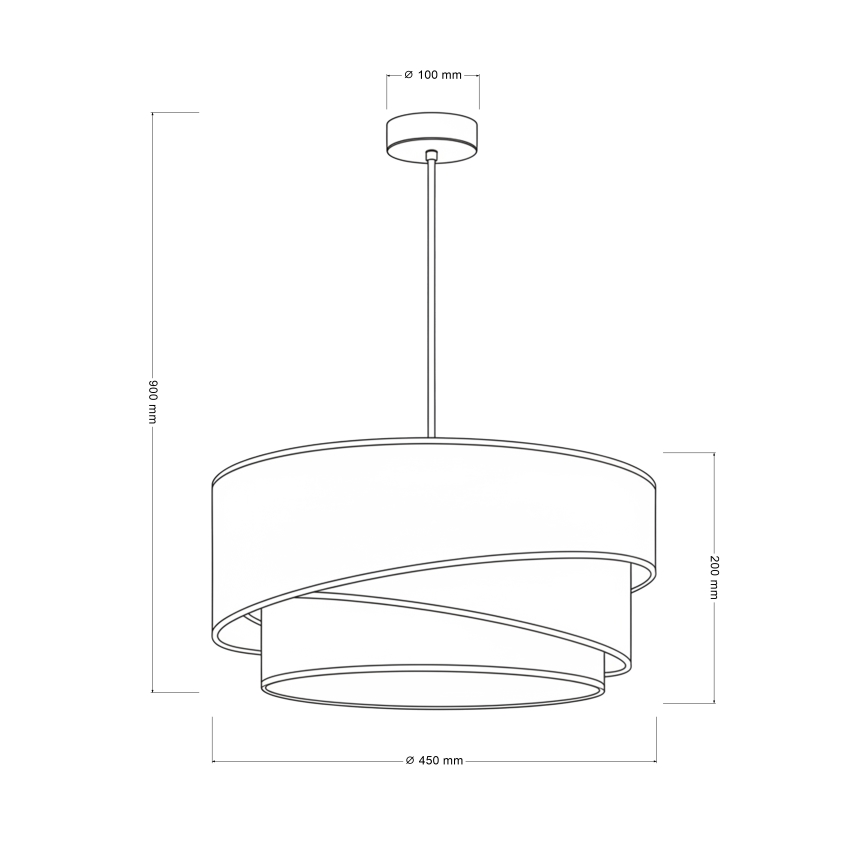 Brilagi - Takpendel ARROW på kabel 1xE27/60W/230V Ø 45 cm beige/grön/vit