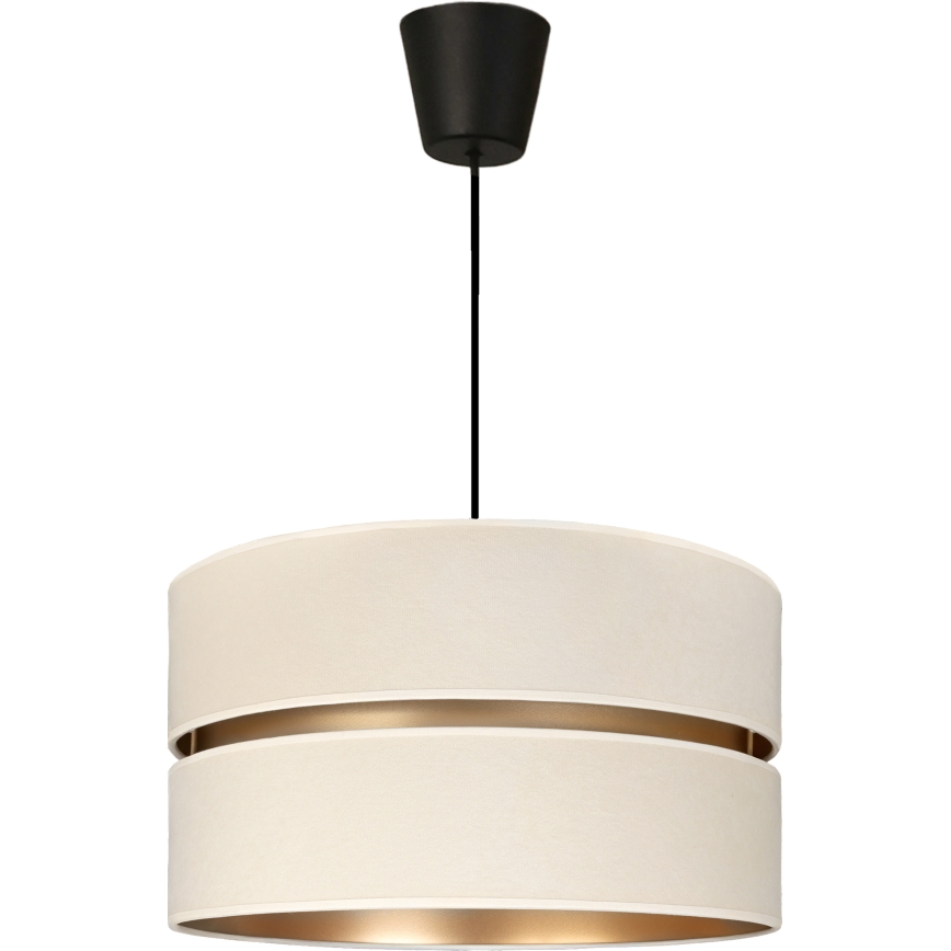 Brilagi - Takpendel DUO-DUO med vajer 1xE27/60W/230V Ø 40 cm krämvit/guld