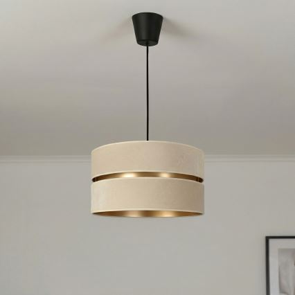 Brilagi - Takpendel DUO-DUO med vajer 1xE27/60W/230V Ø 40 cm krämvit/guld