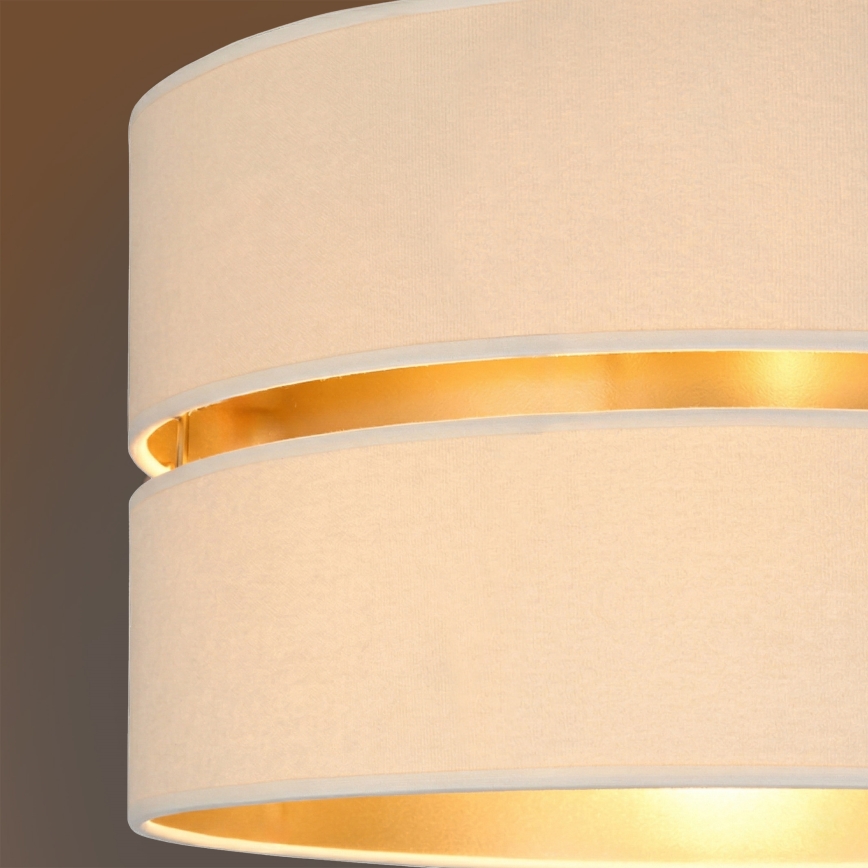 Brilagi - Takpendel DUO-DUO med vajer 1xE27/60W/230V Ø 40 cm krämvit/guld