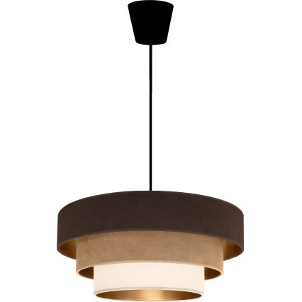 Brilagi - Takpendel LUNETA med sladd 1xE27/60W/230V Ø 40 cm brun/beige/creme