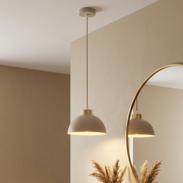 Brilagi - Takpendel med kabel MOON 1xE27/60W/230V Ø 18 cm beige/guld