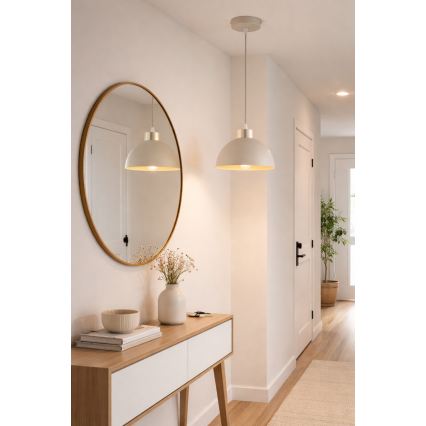 Brilagi - Takpendel med kabel MOON 1xE27/60W/230V Ø 18 cm beige/guld