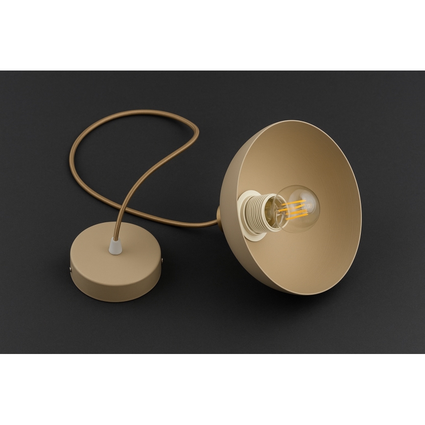 Brilagi - Takpendel med kabel MOON 1xE27/60W/230V Ø 18 cm beige/guld