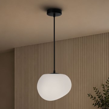 BRILAGI - Takpendel med kabel PEBBLES 1xE27/40W/230V Ø 20 cm svart